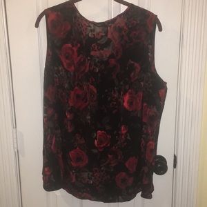 Plus Size Floral Talbots Top